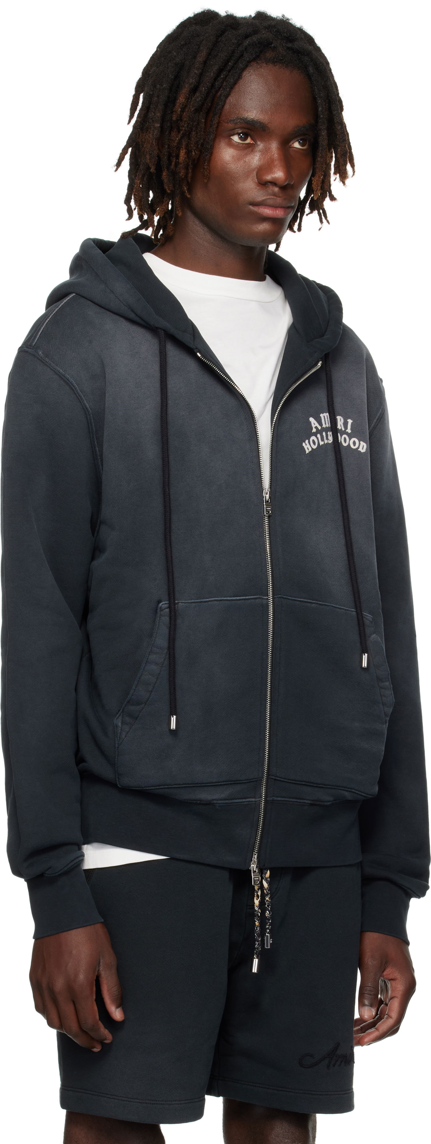 Суитчър AMIRI AMIRI Hollywood Zip Hoodie Черно | AMJYHD1132, 1