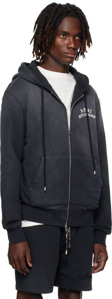 Суитчър AMIRI AMIRI Hollywood Zip Hoodie Черно | AMJYHD1132, 1