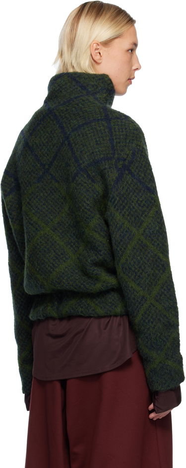Пуловер Dries Van Noten Dries Van Noten Jacquard Turtleneck Зелено | 252-011227-2709, 2