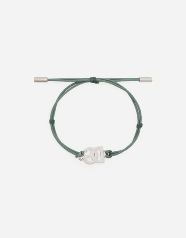 Гривна Dolce & Gabbana Cord Bracelet With Logo Зелено | WBP5L1W1111V0153, 2