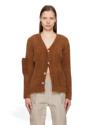 Пуловер Jacquemus Le Papier 'Le Cardigan Neve' Cardigan Кафяво | 22H226KN042-2110