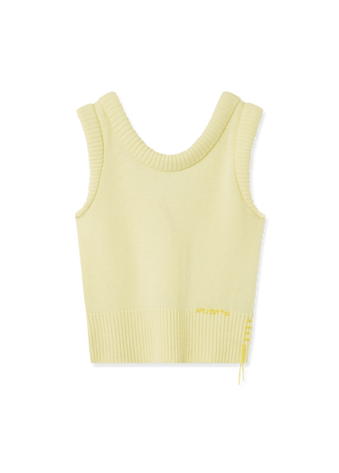 Жилетка AXEL ARIGATO Marla Cropped Sleeveless Knit Vest with Side Detail Жълто | A3356003, 1