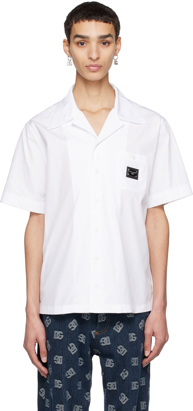 Риза Dolce & Gabbana White Patch Pocket Shirt Бяло | G5JH9TGF855