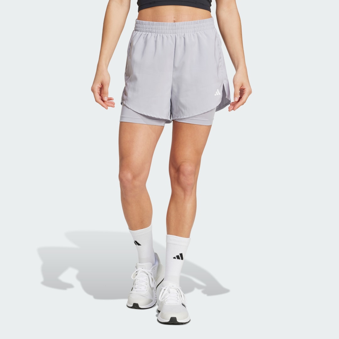 Къси панталони adidas Performance AEROREADY Designed 2-in-1 Training Shorts Сиво | IX1008, 0