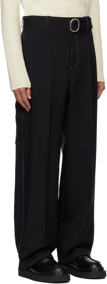 Панталони Jil Sander Jil Sander Belted Trousers Черно | J22KA0255_J70001, 1