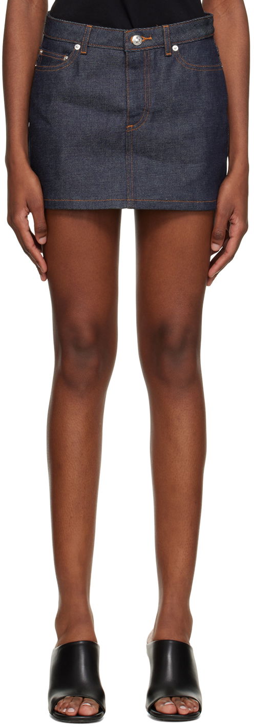 Пола A.P.C. Denim Mini Skirt Синьо | CODBS-F06093, 0