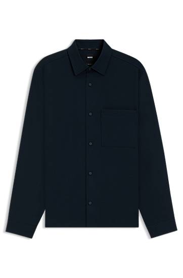 Риза BOSS Relaxed Fit Performance Stretch Twill Shirt Тъмно синьо | 50545325