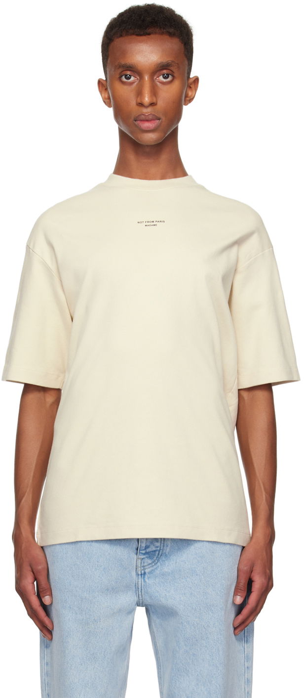 Drôle De Monsieur Classique Slogan T-Shirt