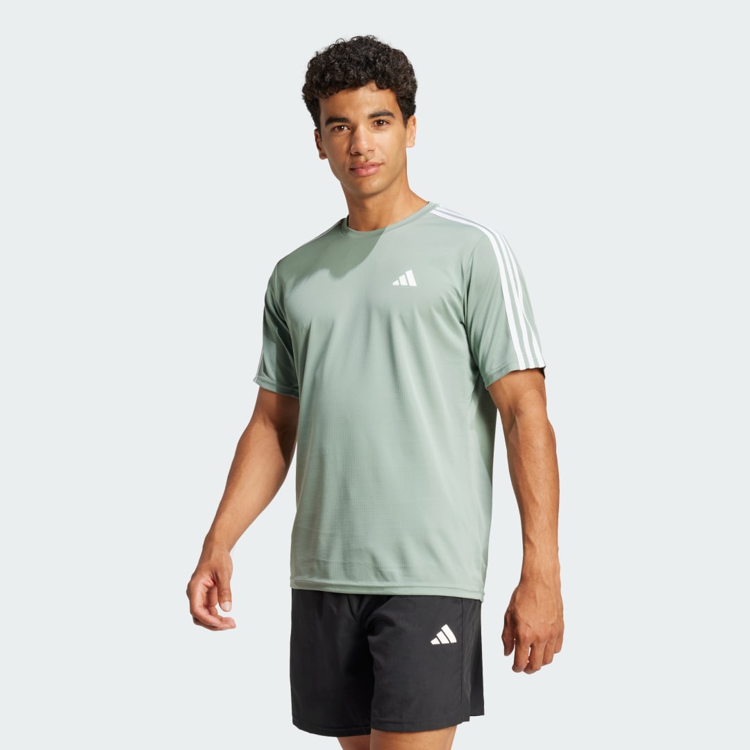 Тениска adidas Performance Train Essentials 3-Stripes Training T-Shirt Зелено | JC5397, 0