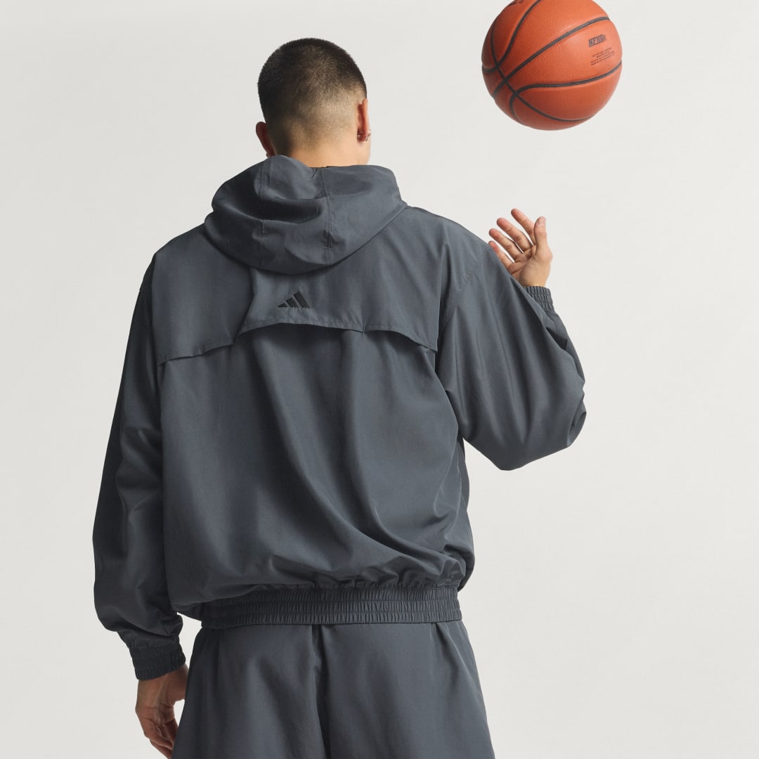 Ветровка adidas Performance Anthony Edwards Hooded Anorak Сиво | KC1611, 0