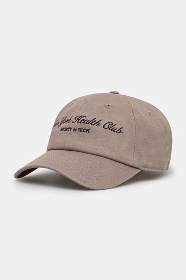 Шапка с козирка Sporty & Rich NY Health Club Baseball Cap Бежово | AC040512043BE19, 0