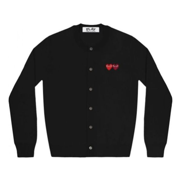 Пуловер Comme des Garçons COMME des GARCONS PLAY Double Heart Cardigan Черно | AZ-N057-051-1, 0