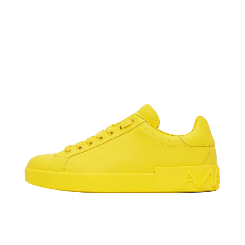 Кецове и обувки Dolce & Gabbana Yellow Portofino Sneakers Жълто | CS1772A1065