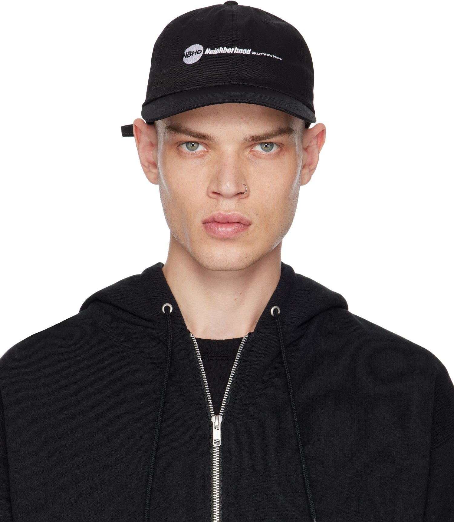 Шапка с козирка Neighborhood Subware Edition Black Dad Cap Черно | 242YG49N-HT02, 0