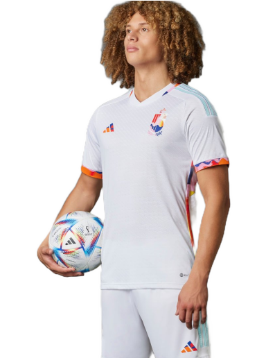 Фланелка adidas Originals Belgium 22 Authentic Away Jersey Бяло | HD9416