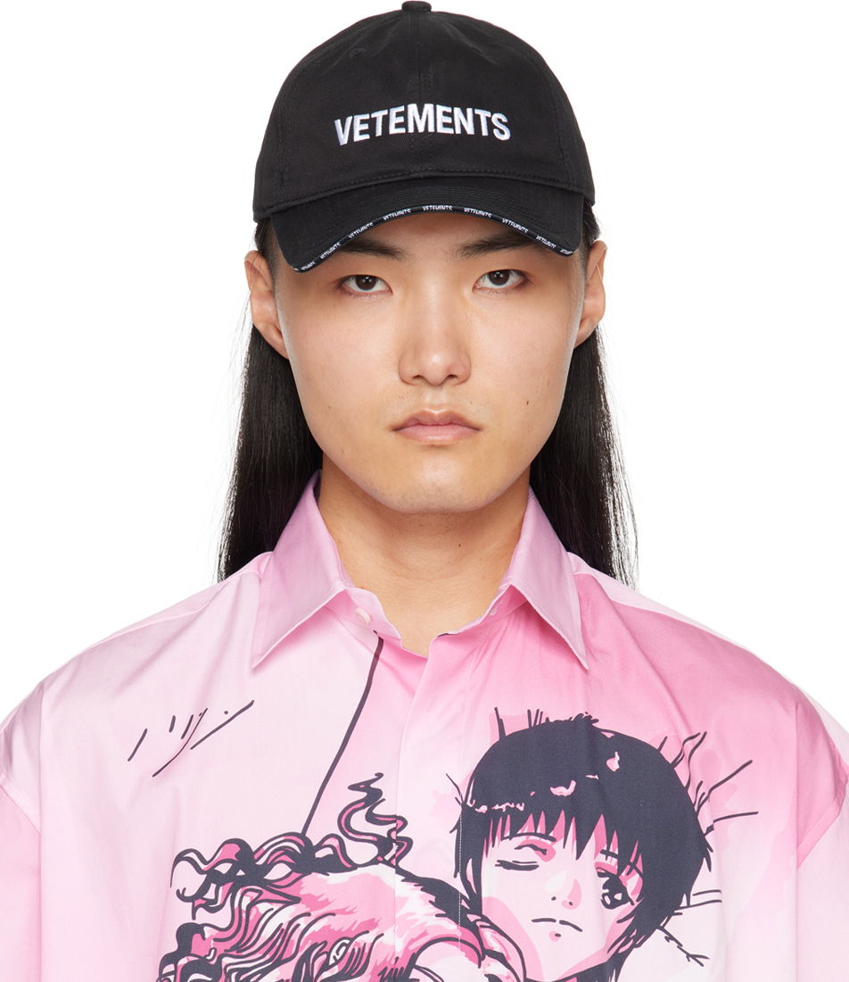 Шапка с козирка VETEMENTS Iconic Logo Cap Черно | UE64CA100B, 0