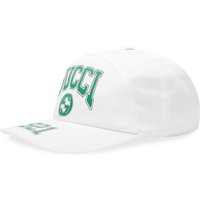 Шапка с козирка Gucci College Baseball Cap Бяло | 773135-4HA7F-9200, 2