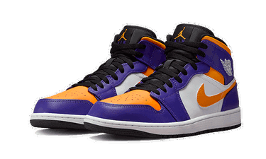Кецове и обувки Jordan Air 1 Mid "Lakers" Лилаво | DQ8426-517, 2
