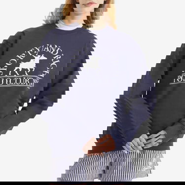 Суитчър Sporty & Rich Sporty & Rich Polo Club Crew Sweatshirt Тъмно синьо | ST071612252BL106, 2