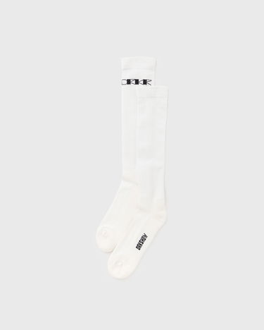 Чорапи Rick Owens KNIT SOCKS -DRKSHDW KNEE HIGH SOCKS Бяло | DA01E3469-SOCKC-119, 0