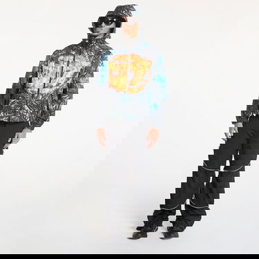 Яке Diesel J-Warrett-Poster Jacket Blue/ Black Многоцветен | A15614_0HPAH Black, 5