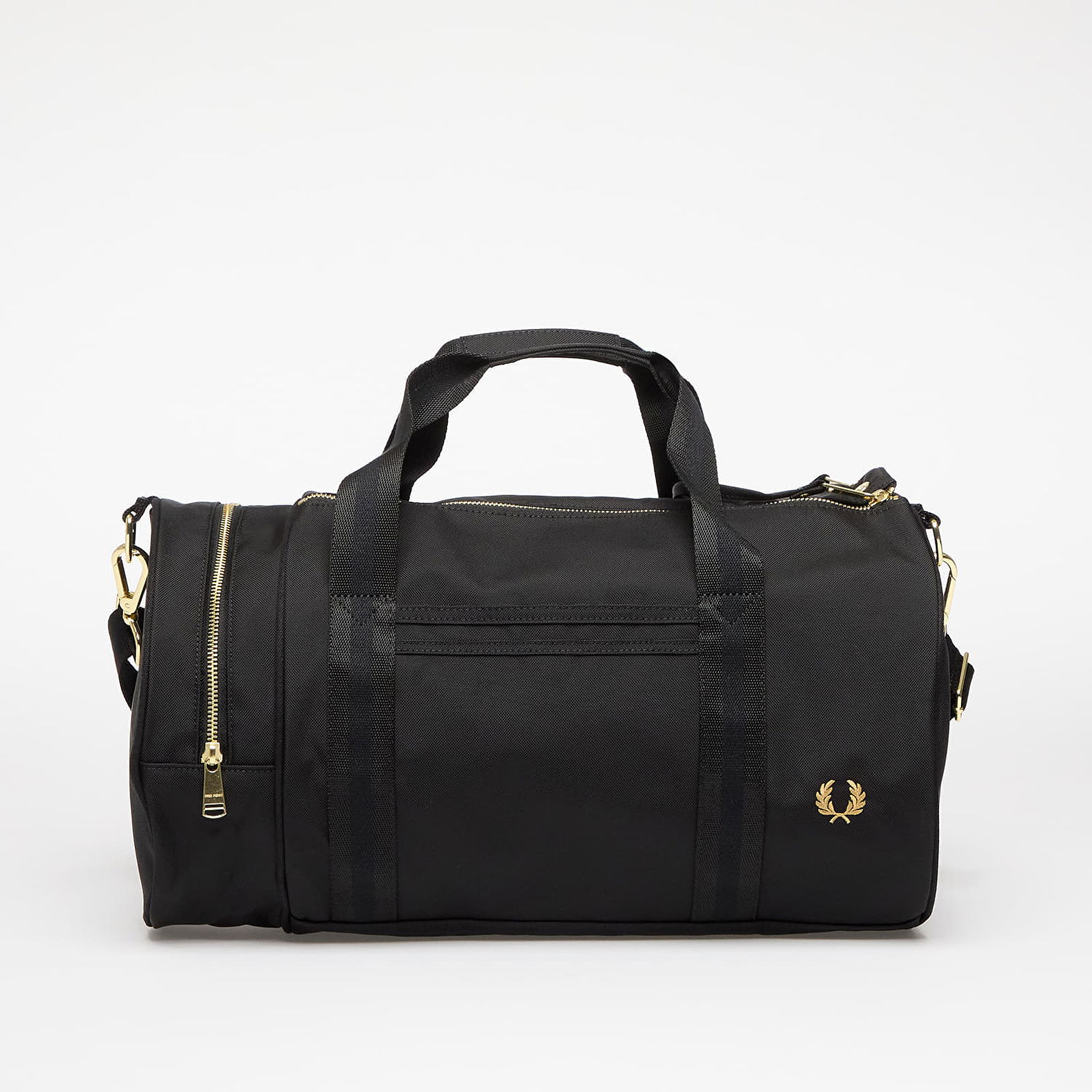 Чанта за пътуване Fred Perry Fred Perry Textured Nylon Barrel Bag Черно | L9257 102, 0