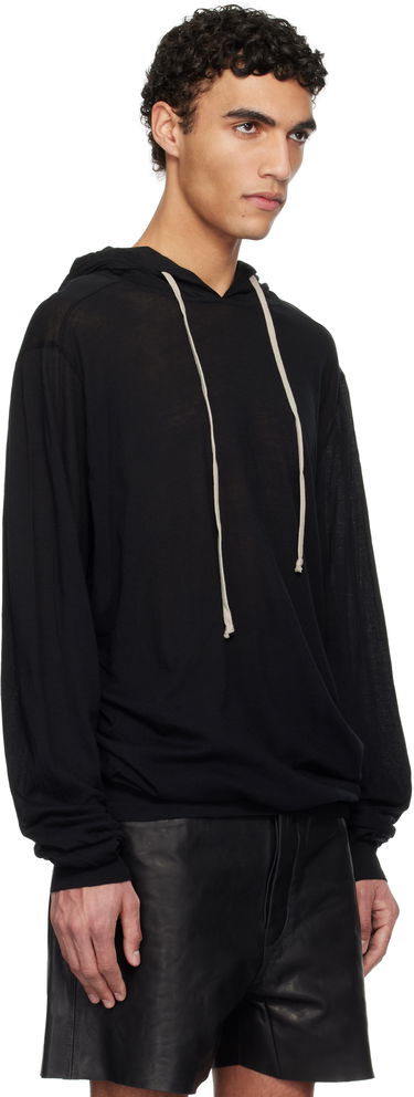 Суитчър Rick Owens Rick Owens Hollywood Unstable Cotton Hoodie Черно | RU01E5282 UC, 1