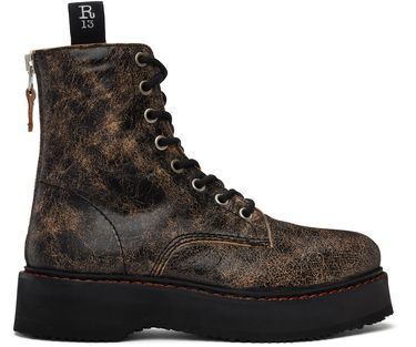 Облекло R13 R13 Single Stack Boots Черно | R13MS025-S148C, 0