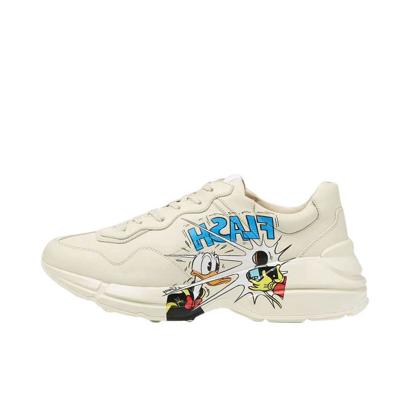 Кецове и обувки Gucci Rhyton x Disney Donald Duck Бежово | 646509 DRW00 9522