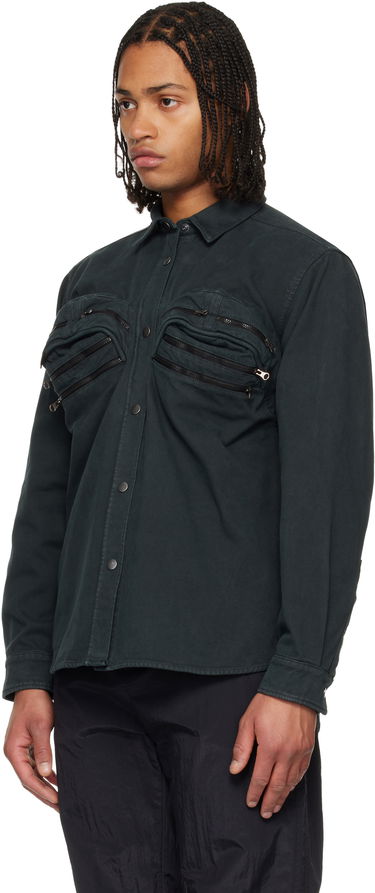 Риза Martine Rose Martine Rose Bumbag Shirt Зелено | 484WP22414, 3