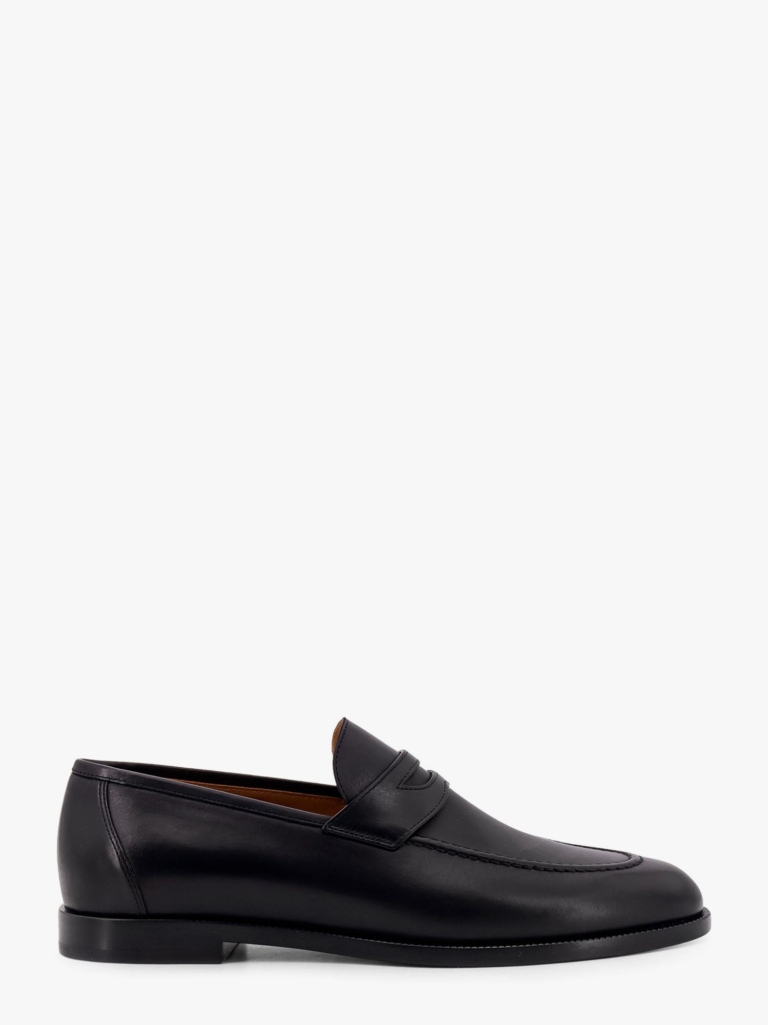Кецове и обувки Loro Piana Black Leather Loafers Черно | FAP54288000, 0