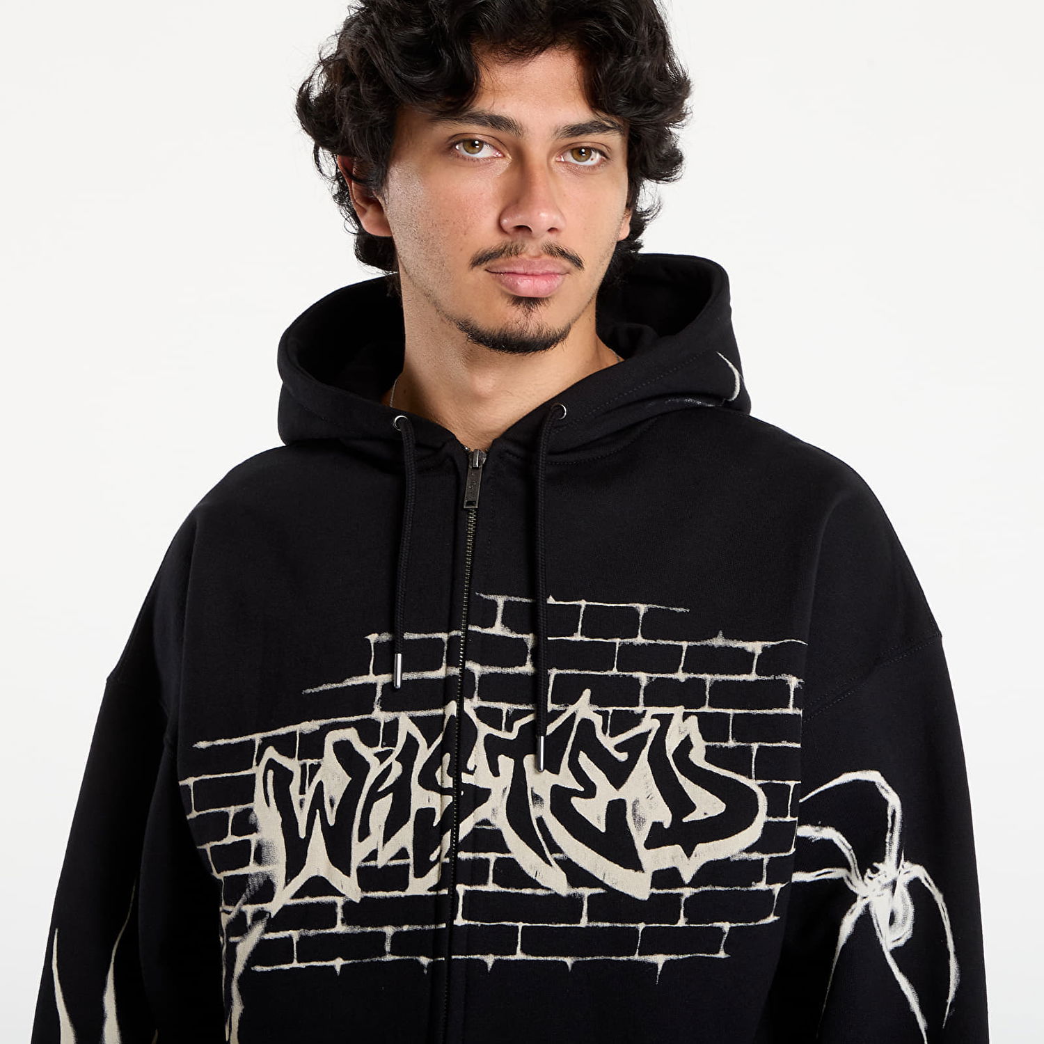 Суитчър Wasted Paris Wasted Paris Atm Boxy Zip Hoodie Черно | WP_000286, 1
