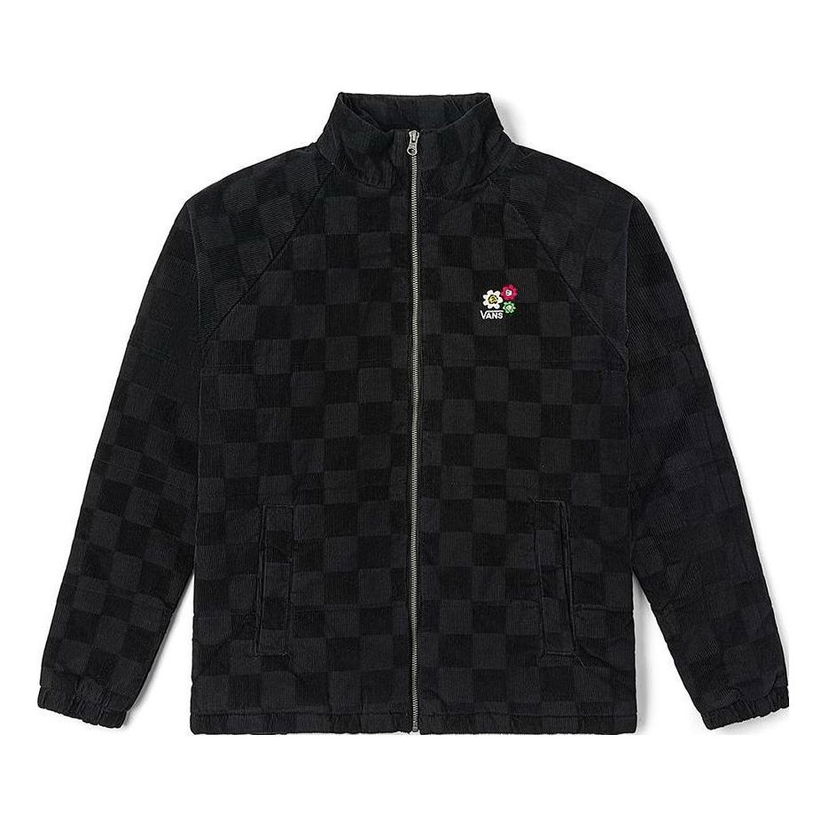 Яке бомбър Vans Anaheim Floral Cord Checker Jacket Черно | VN00044DY28