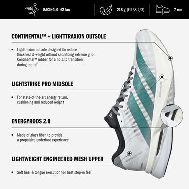 Кецове и обувки adidas Originals Adizero Boston 13 Оранжево
 | js4954, 8