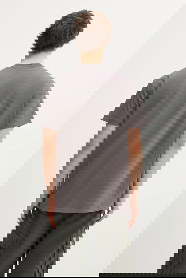 Тениска Carhartt WIP American Script T-Shirt Сиво | I029956-33C.XX, 4