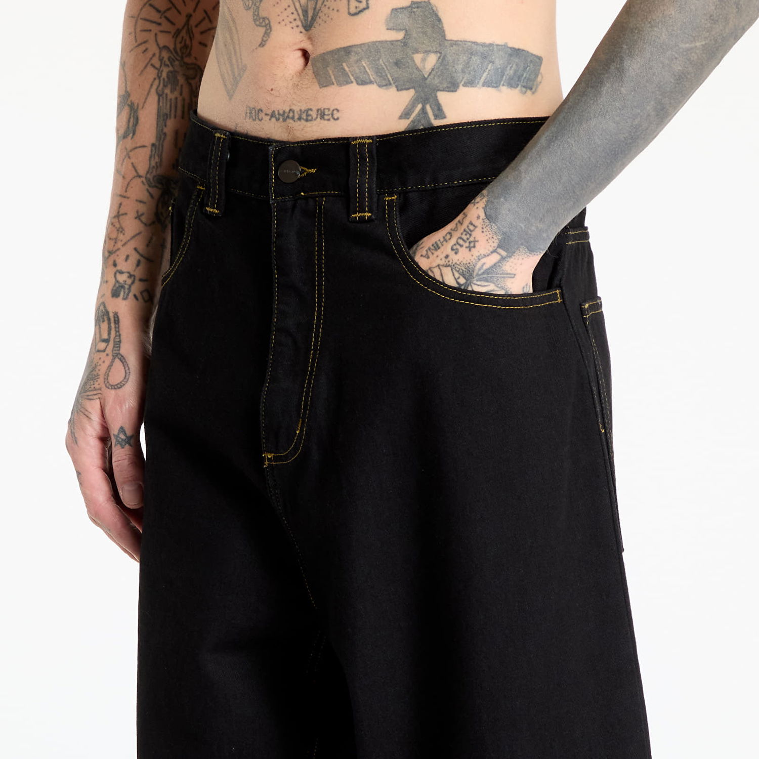 Дънки Carhartt WIP Brandon Wide-Leg Pant Черно | I031246.8902, 1