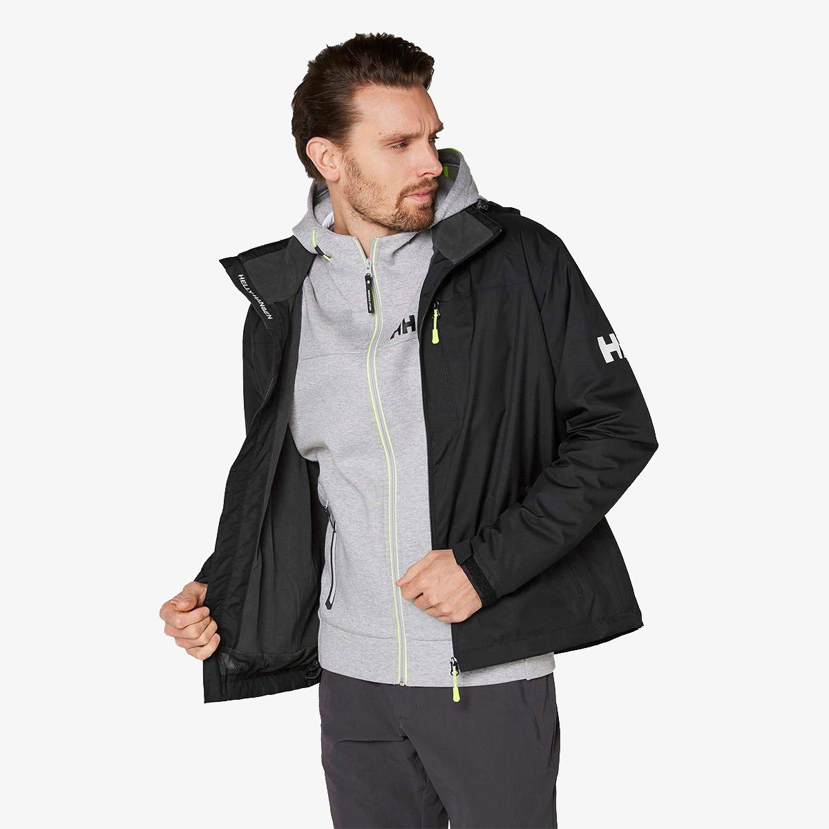 Ветровка Helly Hansen Crew Hooded Midlayer Jacket Черно | 33874-990, 0