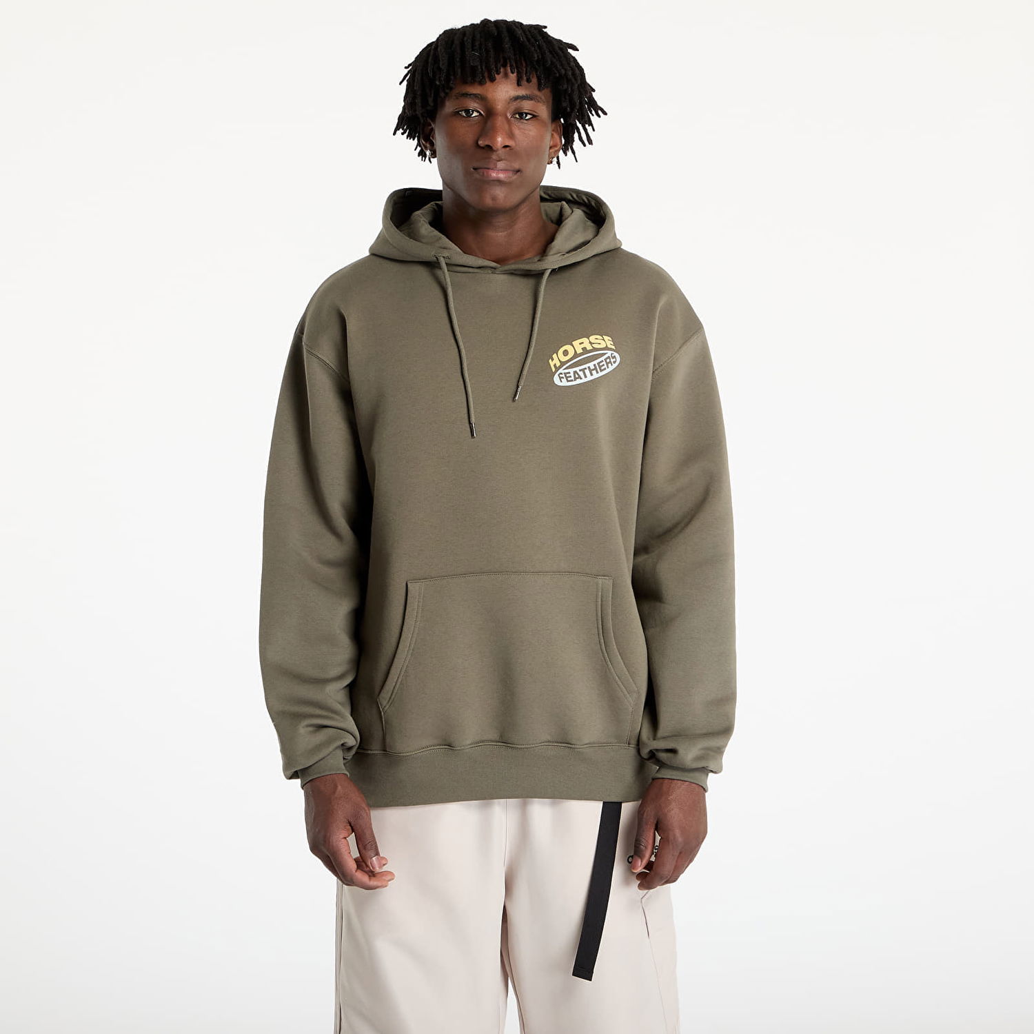 Суитчър Horsefeathers Horsefeathers Orbit Hoodie Зелено | SM1373B, 0