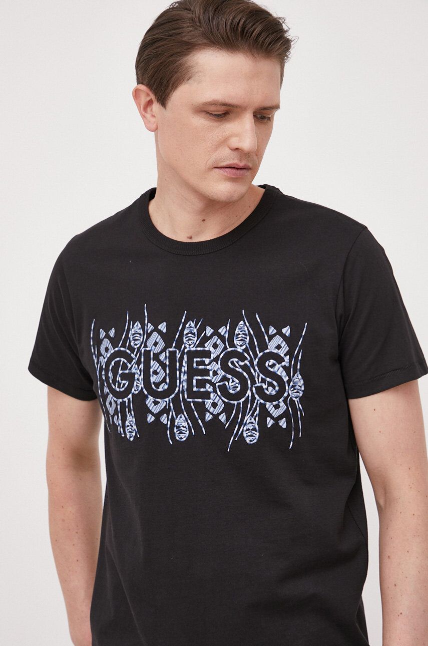 Тениска GUESS Cotton T-shirt Черно | M3GI15.K8FQ4, 0