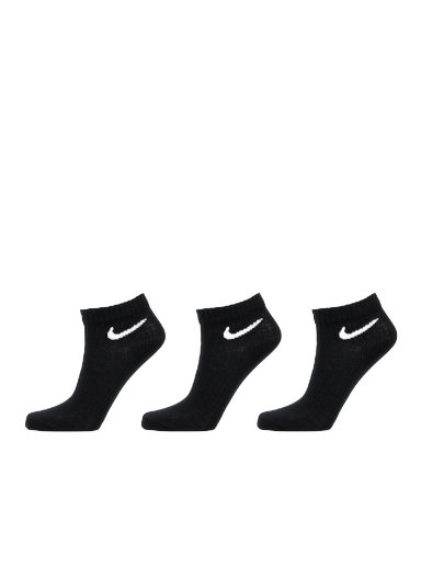 Бельо и чорапи Nike Lightweight Ankle Socks 3-Pack Черно | SX7677-010