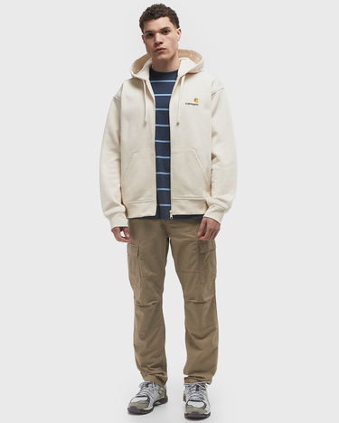 Суитчър Carhartt WIP American Script Zip Hoodie Бяло | I033063-05.XX, 2