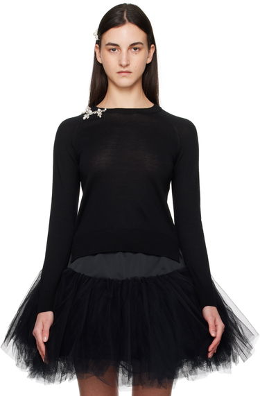 Пуловер Simone Rocha Simone Rocha Classic Wool Pullover Черно | KMK22B 0647, 0