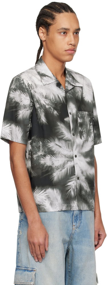 Риза Palm Angels Palm Angels Blueprint Palms Shirt Сиво | PMGG005S25FAB0031003, 1