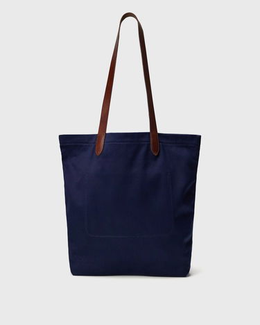 Голяма пазарска чанта Polo by Ralph Lauren Polo Bear Canvas Tote Bag by Ralph Lauren Тъмно синьо | 405974589001, 1