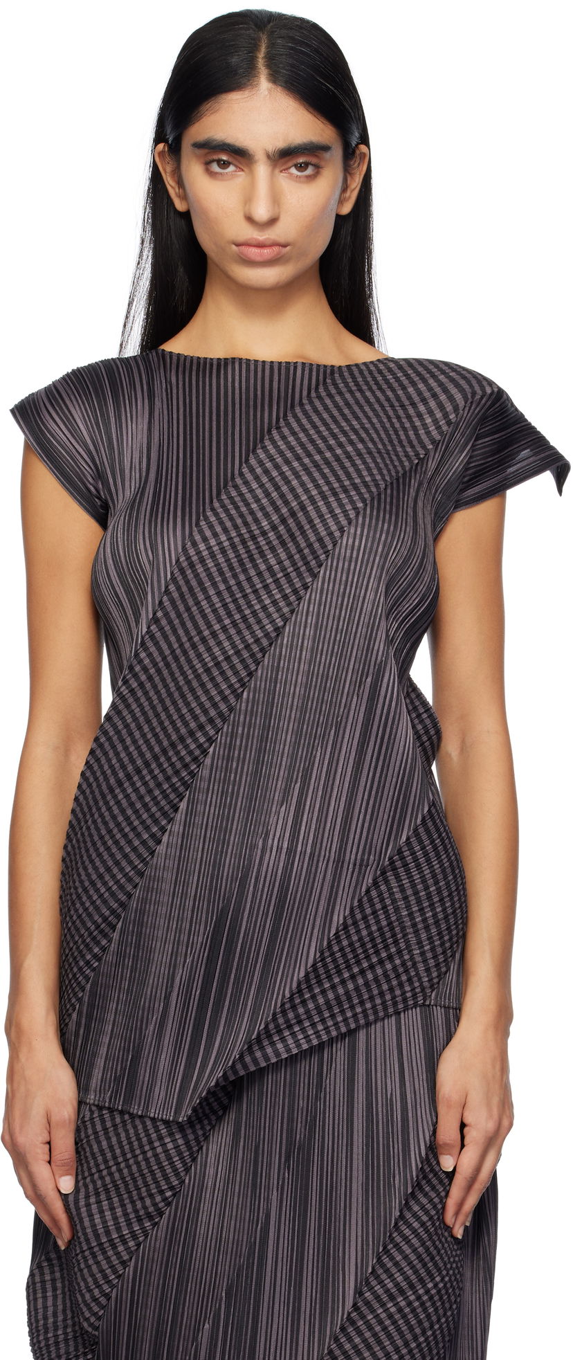 Тениска Pleats Please Issey Miyake Pleated T-Shirt Сиво | PP48JK441