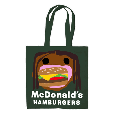 Голяма пазарска чанта Cactus Jack by Travis Scott Cactus Plant Flea Market x Burger Mouth Tote Зелено | CJMD AB175 GREE, 0