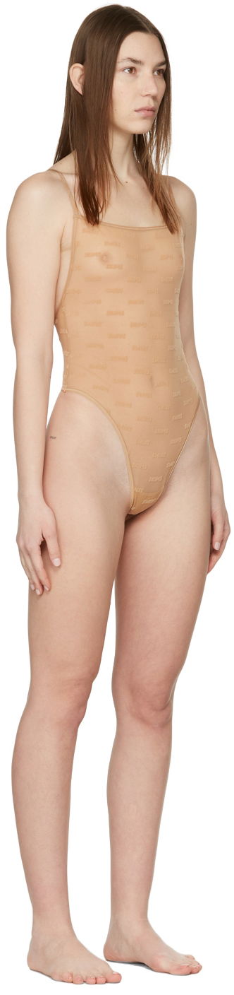 боди SKIMS SKIMS After Hours Bodysuit Бежово | BS-SCN-1317, 1