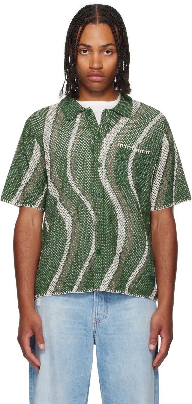 Dime Soleil Button Up Knit Shirt