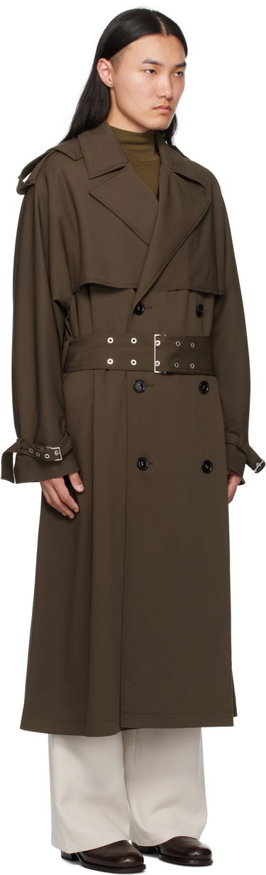Тренчкот AMI AMI Paris Wool Trench Coat Зелено | HJK604.WV0067, 1