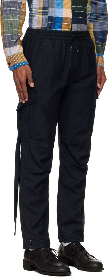 Карго панталони Maharishi Maharishi Merino Wool Track Cargo Pants Тъмно синьо | 6068, 1